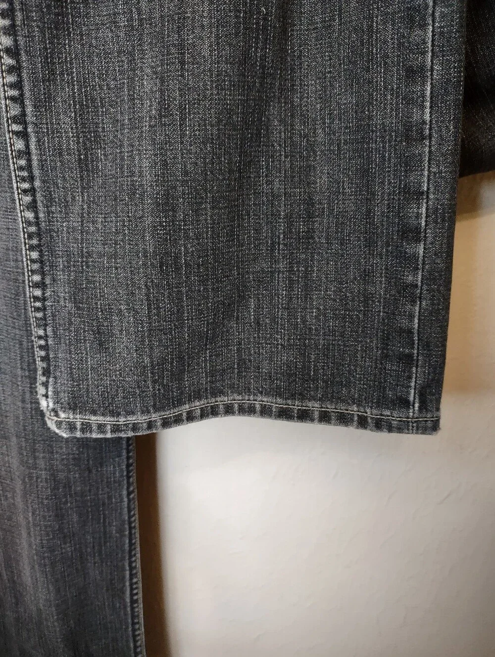 Men's Banana Republic Black Faded Wash Straight Leg Jean Size 35/32